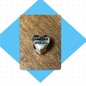Someone special heart shaped charm